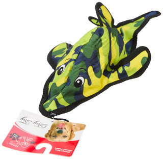 Thumbnail 3: Petlou Petlou 16 in Jungle Buddy Dolphine Dog Toy 