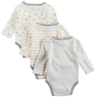 Thumbnail 2: Chick Pea Chick Pea Baby Boys 3 Pk Creepers Penguin Bodysuits Set 