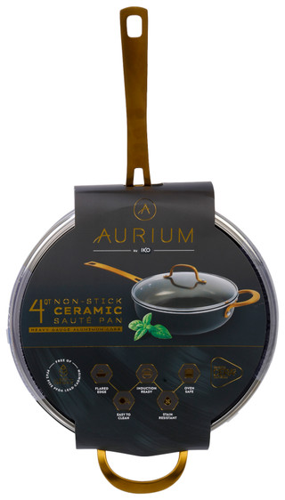 Thumbnail 1: IKO IKO 4 Qt Nonstick Ceramic Saute Pan and Lid 