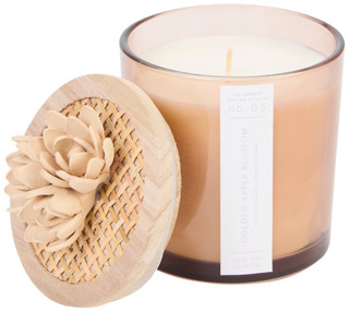 Thumbnail 1: EAST WEST Los Angeles Design Studio 14 oz Golden Apple Blossom Candle 