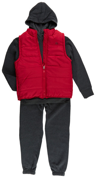 Thumbnail 1: RBX RBX Big Boys Active 3 Pc Hoodie Vest Set 