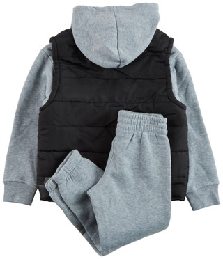 Thumbnail 2: RBX RBX Big Boys Active 3 Pc Hoodie Vest Set 