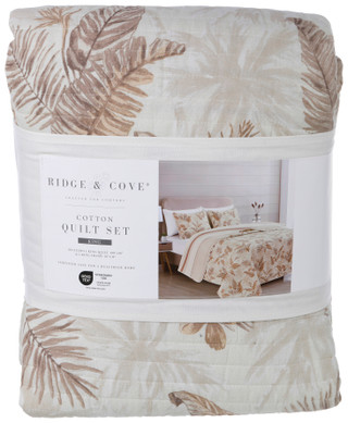 Thumbnail 1: RIDGE & COVE Ridge & Cove Palms Cotton Quilt Set 