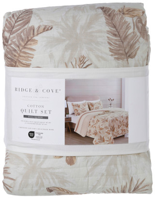 Thumbnail 2: RIDGE & COVE Ridge & Cove Palms Cotton Quilt Set 