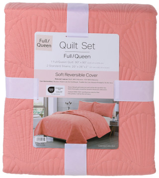 Thumbnail 1: BURANO HOME Burano Home Valencia Coral Quilt Set 