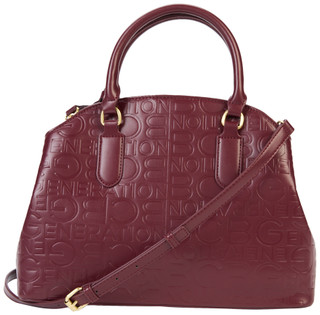 Thumbnail 3: BCBGeneration BCBGeneration Debossed Triple Entry Satchel Bag 