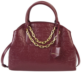 Thumbnail 1: BCBGeneration BCBGeneration Debossed Triple Entry Satchel Bag 
