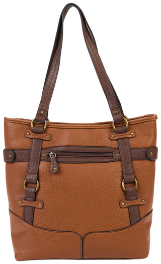 Thumbnail 1: Bueno Bueno XLarge Pebble Colorblock Buckle Zippered Tote Bag 