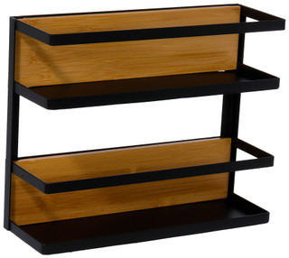 Thumbnail 1: GOURMET HOME PRODUCTS Gourmet Home Products 2-Tier Magnetic Spice Rack 