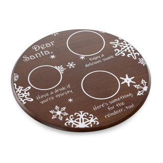 Thumbnail 1: Toscana Toscana Dear Santa Milk & Cookies Serving Tray 