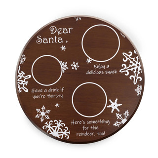 Thumbnail 3: Toscana Toscana Dear Santa Milk & Cookies Serving Tray 