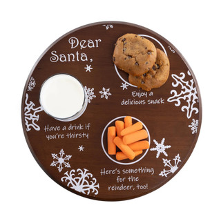 Thumbnail 4: Toscana Toscana Dear Santa Milk & Cookies Serving Tray 