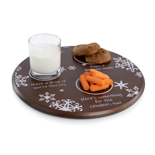 Thumbnail 6: Toscana Toscana Dear Santa Milk & Cookies Serving Tray 