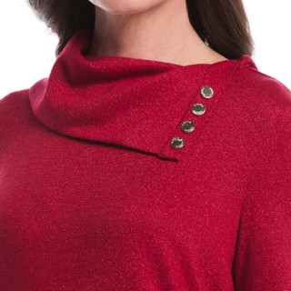 Thumbnail 2: Rafaella Rafaella Womens Split Collar Top 