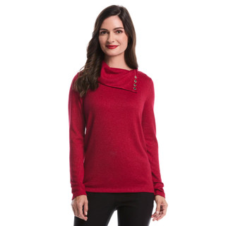Thumbnail 1: Rafaella Rafaella Womens Split Collar Top 