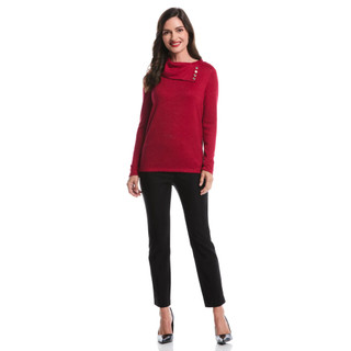 Thumbnail 4: Rafaella Rafaella Womens Split Collar Top 