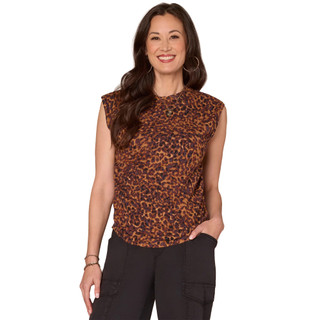 Thumbnail 1: Democracy Democracy Womens Extended Shoulder Printed Sweater 