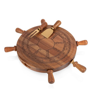 Thumbnail 1: Toscana Toscana Helmsman Lazy Susan Cheese Board & Tool Set 