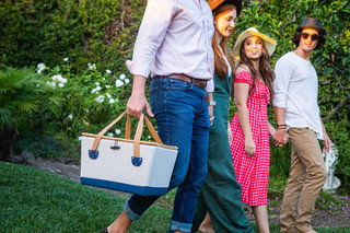 Thumbnail 9: Picnic Time Picnic Time 12 Pc. Boardwalk Picnic Basket Set For Two 