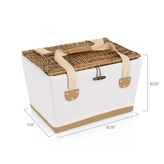 Thumbnail 19: Picnic Time Picnic Time 13 Pc. Lemongrove Picnic Basket Set For Two 