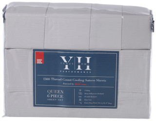 Thumbnail 2: YUNUS Yunus 1500 Thread Count Cooling Sateen Sheet Set 
