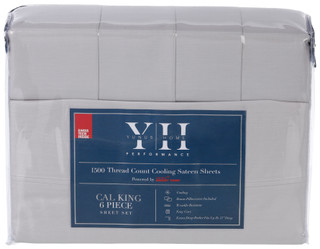 Thumbnail 3: YUNUS Yunus 1500 Thread Count Cooling Sateen Sheet Set 
