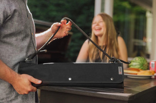 Thumbnail 5: Oniva Oniva 3 Pc. BBQ Roll Up Canvas & Beechwood Tools Set 