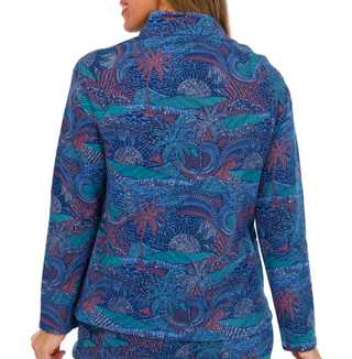 Thumbnail 2: REEL LEGENDS Reel Legends Womens French Terry Print Jacket 