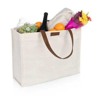 Thumbnail 4: Oniva Oniva Market Waxed-Canvas Large Tote With Handles 