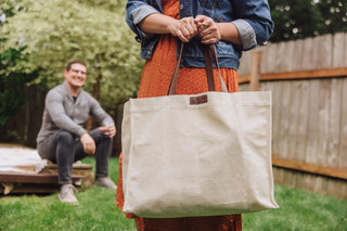 Thumbnail 11: Oniva Oniva Market Waxed-Canvas Large Tote With Handles 