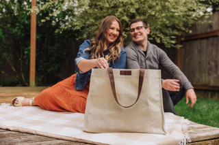 Thumbnail 12: Oniva Oniva Market Waxed-Canvas Large Tote With Handles 