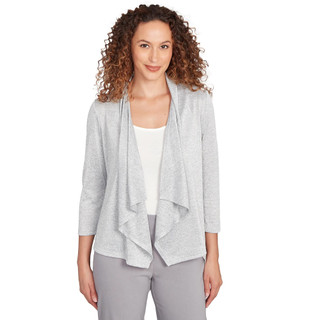 Thumbnail 1: Hearts of Palm Hearts of Palm Womens 3Q Sleeve Cascading Cardigan 