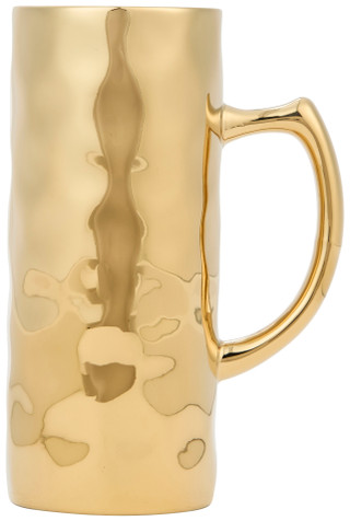 Thumbnail 1: PAMPA BAY Pampa Bay Home 16 oz Porcelain Hammered Metallic Beer Mug 