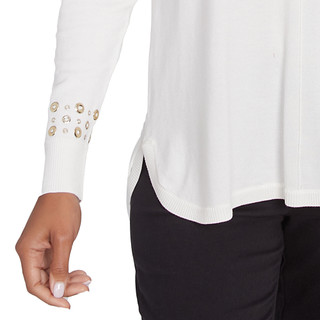 Thumbnail 4: Ruby Road Ruby Road Womens V-Neck Grommet Sweater 