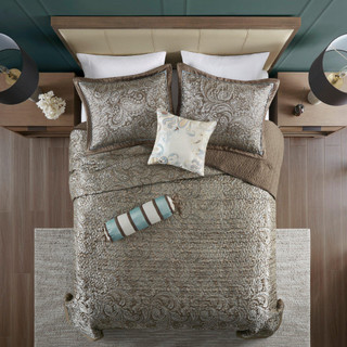 Thumbnail 10: Madison Park Madison Park Aubrey 5-pc. Bedspread Set 