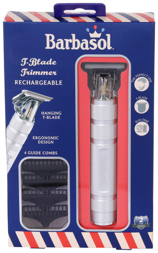 Thumbnail 1: BARBASOL Barbasol Mens Rechargeable T-Blade Trimmer 