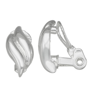 Thumbnail 1: Napier Napier Silver Tone Clip Stud Earrings 