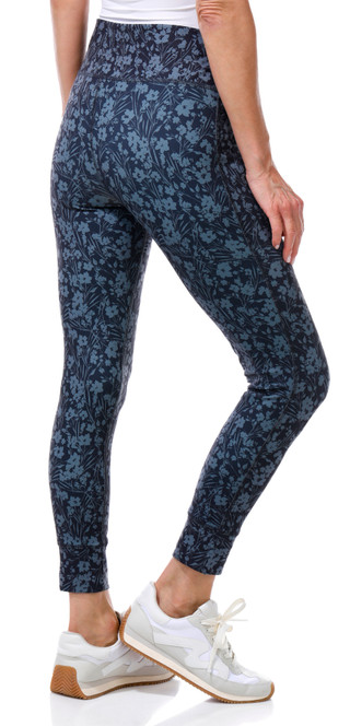Thumbnail 2: Brisas Brisas Womens Active Fitted Floral Capri Joggers 