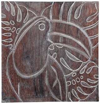 Thumbnail 1: Beach Combers Beach Combers 12 in Wood Toucan Plaque 