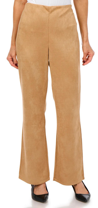 Thumbnail 1: Ellen Tracy Ellen Tracy Womens Suede Semi Flare Pants 