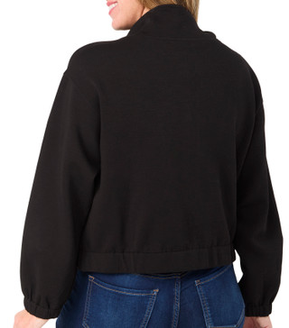 Thumbnail 2: BUNULU Bunulu Womens Cargo Pocket Knit Full Zip Solid Jacket 
