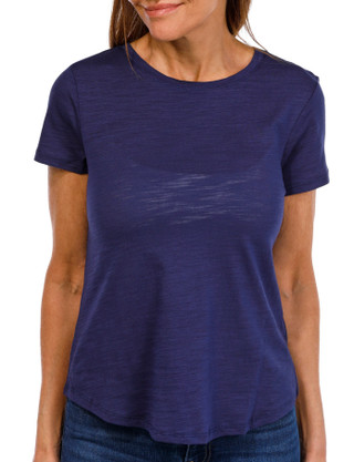 Thumbnail 1: Blue Sol Blue Sol Petite Solid Short Sleeve Luxey Scoop Top 