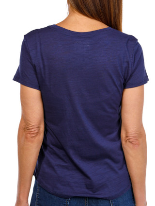 Thumbnail 2: Blue Sol Blue Sol Petite Solid Short Sleeve Luxey Scoop Top 