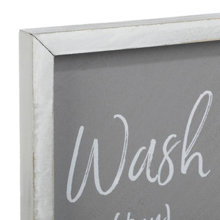 Thumbnail 3: Creative Coop Creative Coop 24.5 in Wash Dry Fold Iron Wall Decor 