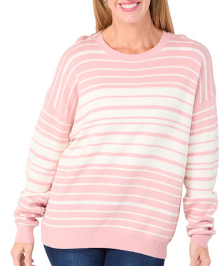 Thumbnail 1: REMI JAMES Remi James Womens Long Sleeve Fine Gauge Crew Sweater 