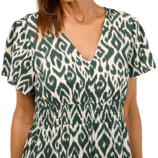 Thumbnail 2: Harlow and Rose Harlow & Rose Womens Flutter Sleeve Print Jumpsuit 