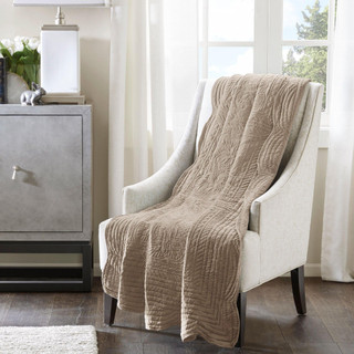 Thumbnail 2: Madison Park Madison Park Tuscany Oversized Quilted Throw 