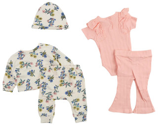Thumbnail 2: Jessica Simpson Jessica Simpson Baby Girls 5 Pc Mix and Match Set 