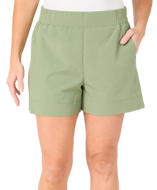 Thumbnail 1: KYODAN Kyodan Womens 4 Way Stretch Woven Relaxed High Rise Shorts 