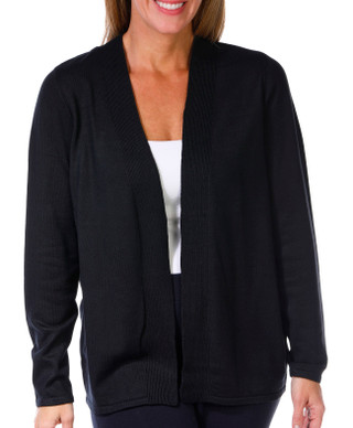 Thumbnail 1: Tint & Shadow Tint & Shadow Womens Long Sleeve Pointelle Trim Cardigan 